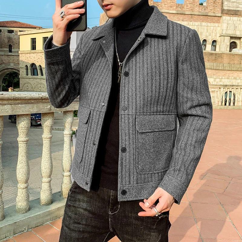 2022 ο  ܿ     Ʈ   극Ŀ  β   ĳ־  Mens Wool Overcoat B405